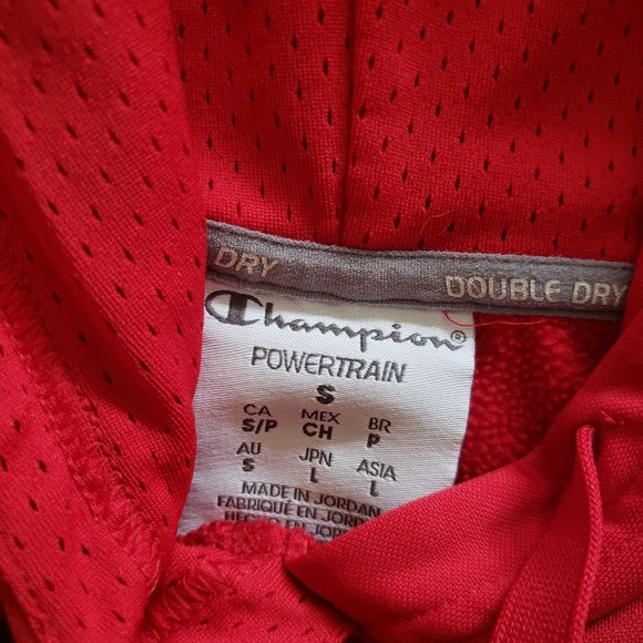 Mens Red & Grey Powertrain Sweatshirt/Hoodie - Size S - Picture 5 of 6